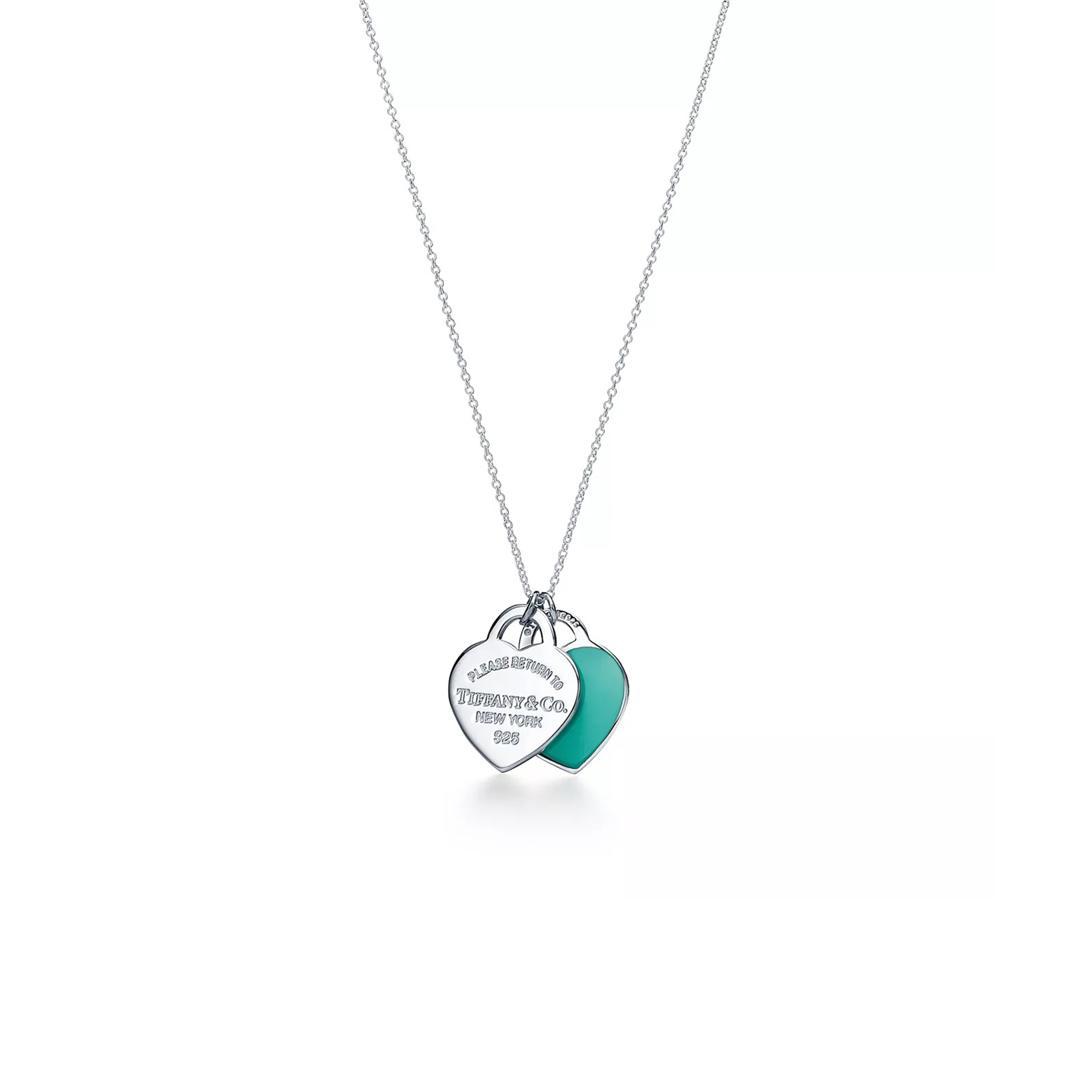 TIFFANY RETURN TO TIFFANY™ TIFFANY BLUE™ DOUBLE HEART TAG PENDANT 60014260